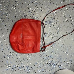Red Leather Shoulder Bag